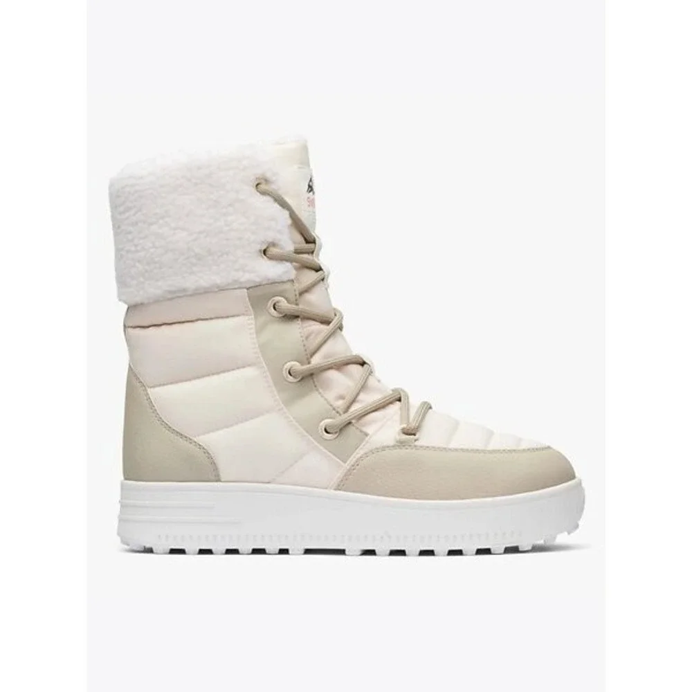 SWIMS Snow Runner High Snow Boots Women 38 US 7  Waterproof Off White Lace‎ Up